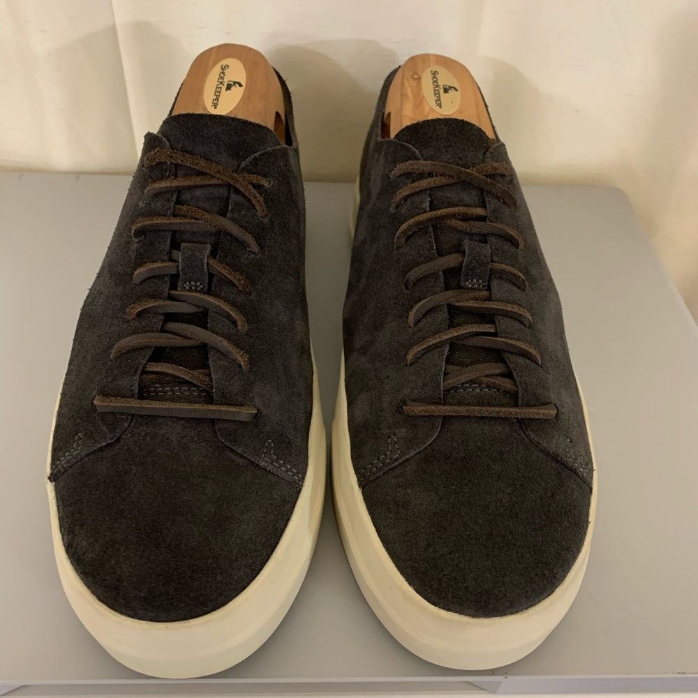 Vince Gray Suede Sneakers